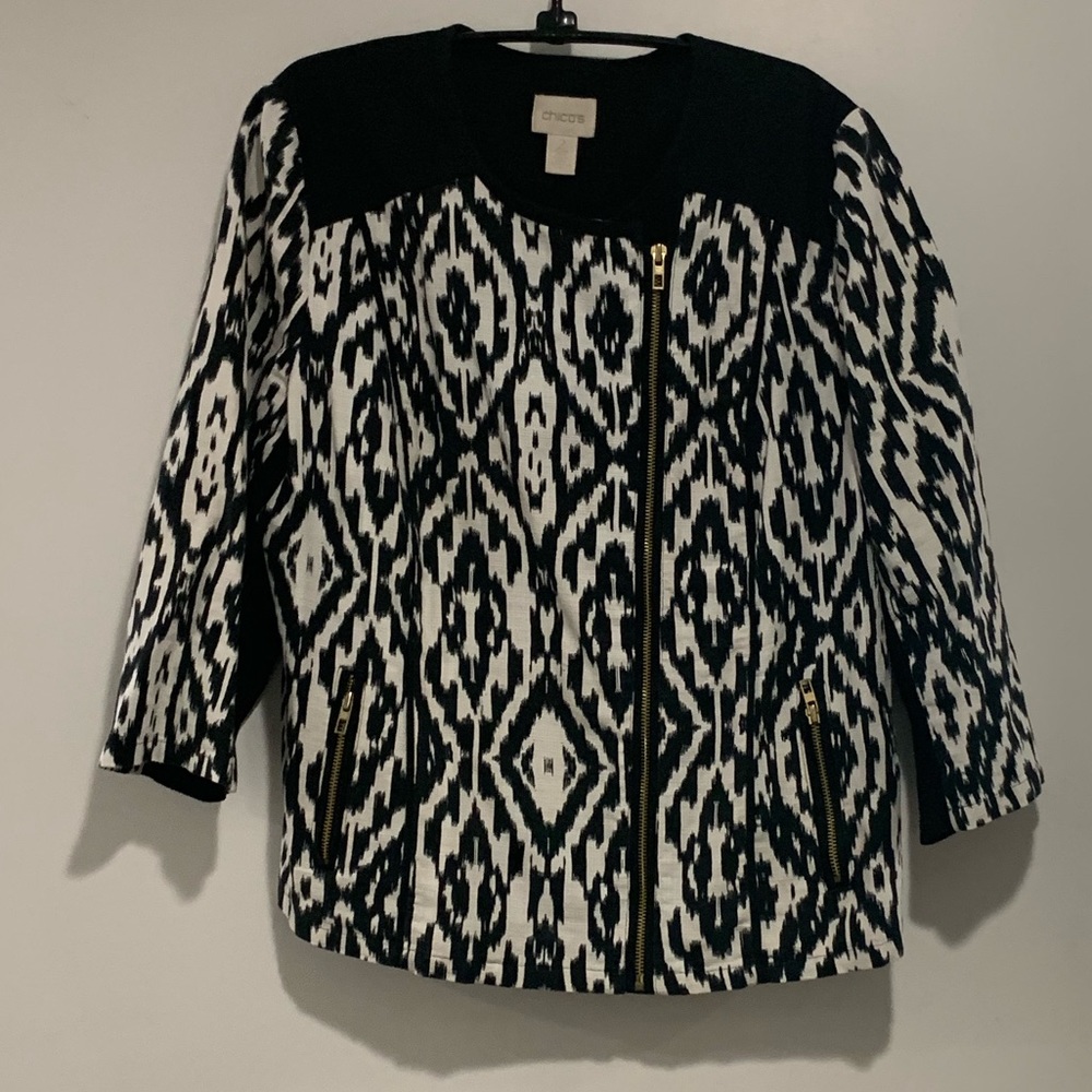 Chico’s Black/White Jacket